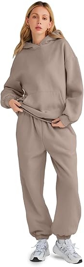 AUTOMET Womens 2 Piece Outfits Lounge Hoodie Sweatsuit