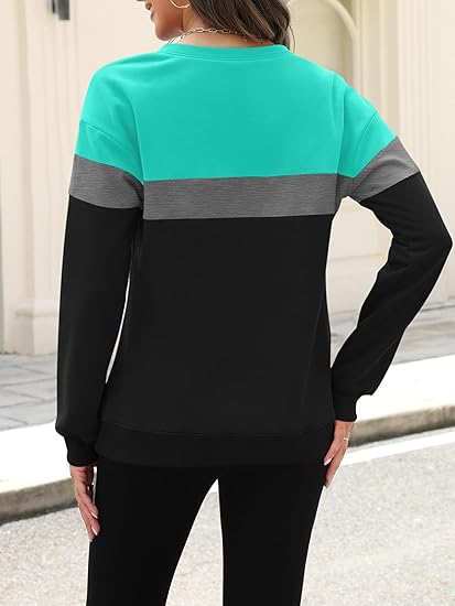Womens Sweatshirts Half Zip Fleece Pullover Tops Color