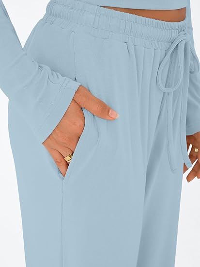 Trendy Queen Women's 2 Piece Matching Lounge Set Long