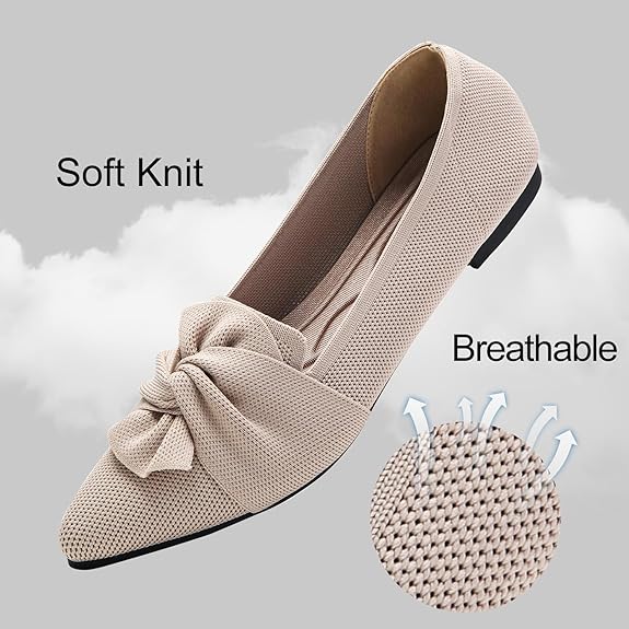 Flats for Womens Pointed Toe Ballet Flats Shose